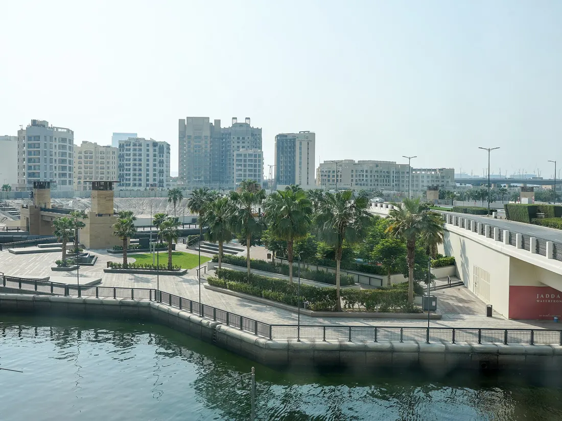 Le quartier de Jaddaf au bord de la crique de Dubaï